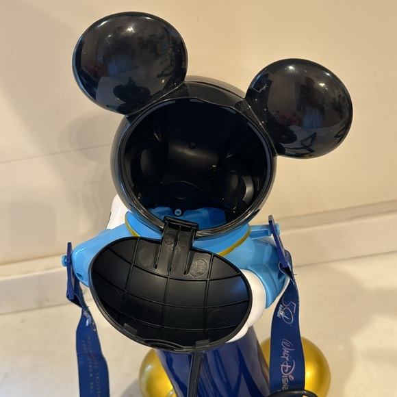 Disney World 50th Anniversary Mickey Mouse Popcorn Bucket Minnie Sipper Set - Picture 11 of 17